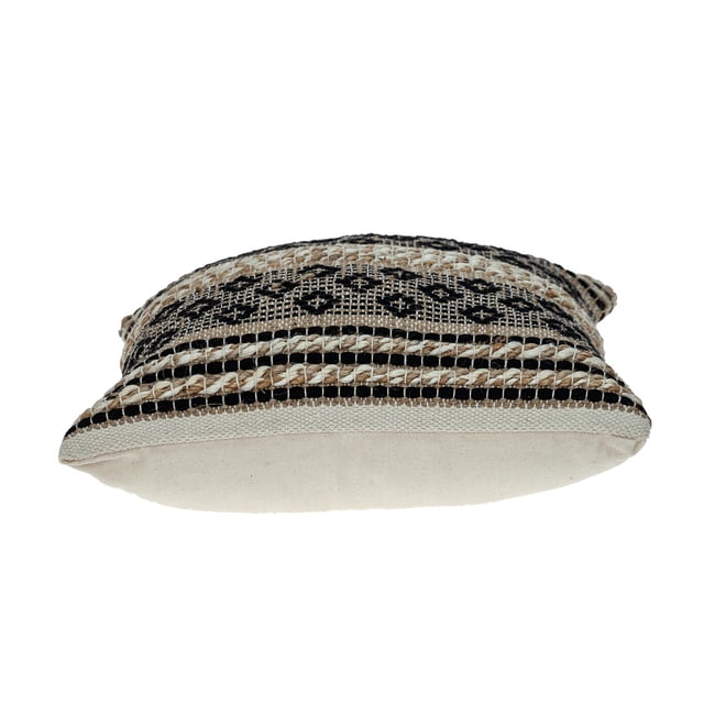 homeroots Décor 383177 Coussin en Jute Brun Chocolat