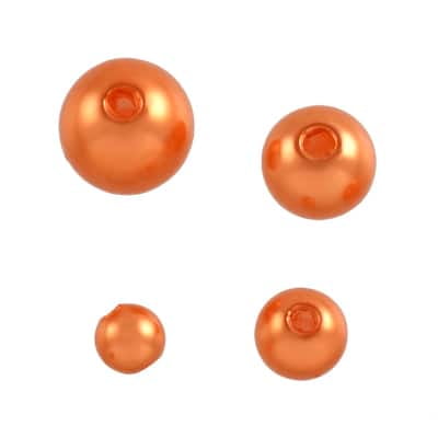 12 Pack: Pearl Plastic Round Beads by Bead Landing