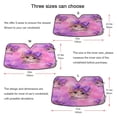 thumbnail image 2 of Foldable Car Windshield Sunshade UV Sun Visor Protector Blocks UV Rays Keeps Vehicle Cool 55x27.6 Inch Adorable Orange Cat Pattern, 2 of 8