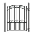 thumbnail image 1 of ALEKO Paris Style Iron Wrought Garden Steel Pedestrian Gate 5' x 4' With 2 Posts, 1 of 5
