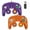Purple / Orange, variant on 2 Pack Wired NGC Controller Gamepad for Nintendo GameCube GC & Wii U Console USA