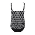 thumbnail image 4 of Levmjia Women's Polka Dot Print Tankini Swimsuit Set 2Pc, Plus Size S-5XL, High Neck Bikini Top & Bottom, Ruched Beach Swimwear, 4 of 5