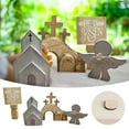thumbnail image 4 of Aqestyerly Easter Decorations for the Home 4Pc Easter Mini Wooden Sign Spring Easter Gift Party Pack for Home and office Kitchens Easter Decorations, 4 of 6