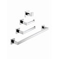 thumbnail image 1 of Kit Accesorios de Baño 4 Piezas Acero Inoxidable 304 Cromado Diseño Angular Barra 56cm Soporte Toalla Gancho Portapapel Maxims, 1 of 3