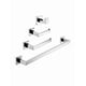 thumbnail image 1 of Kit Accesorios de Baño 4 Piezas Acero Inoxidable 304 Cromado Diseño Angular Barra 56cm Soporte Toalla Gancho Portapapel Maxims, 1 of 3