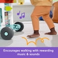 thumbnail image 6 of Fisher-Price Laugh & Learn 4-in-1 Snack Cart Baby Walker & Toddler Learning Toy with 14 Play Pieces, 6 of 8