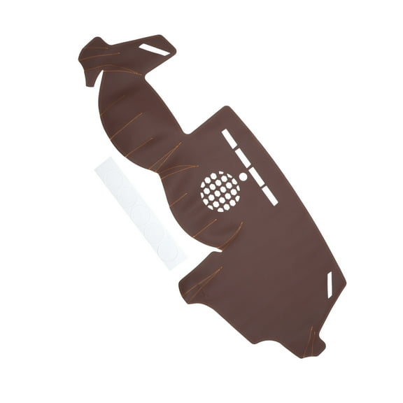 Dashboard Cover Dash Cover Mat Carpet for BMW 6 Series E63 2003-2010 Brown Faux Leather 1 Pc Anti-Slip Car Interior