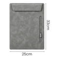 thumbnail image 5 of Sylvtty Faux Leather Hardboard with Magnetic Page Clip A4 Letter Size File Clipboard with Pen Holder Document Organizer Writing Pad for Hotel Office Hospital School, 5 of 7