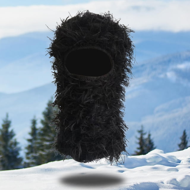 Gorro de invierno shamjiam Pasamontañas térmicos con capucha negro