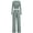 Grey Sage, variant on Womens Lounge Sets 2 Piece Outfits Cropped Top Wide Leg Pants Workout Track Suits Airport Outfit with Pockets 2024