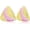 Pink Purple, variant on Cute Gold Glitter Triangle Stud Earrings Colorful Chic Alloy Sparkly Geometry Dangle Drop Earrings For Women