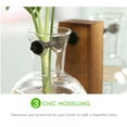thumbnail image 5 of Plant Terrarium with Wooden Stand,Air Planter Bulb Glass Vase Metal Swivel Holder Retro Tabletop for Hydroponics Home Garden Office Decoration, 5 of 5