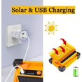 thumbnail image 2 of Luces de trabajo LED recargables con energía solar, reflector portátil de 60 W para reparación de automóviles, luz de emergencia impermeable con función de banco de energía, base magnética y, 2 of 5