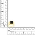 thumbnail image 2 of AFFY 1.75 Carat Black Onyx Bold Solitaire Ring In 14K Yellow Gold Plated 925 Sterling Silver For Men's Ring Size 11, 2 of 4