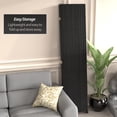 thumbnail image 5 of Red Lantern 7 ft. Tall Woven Fiber Folding Screen - Black - 3 Panel, 5 of 6