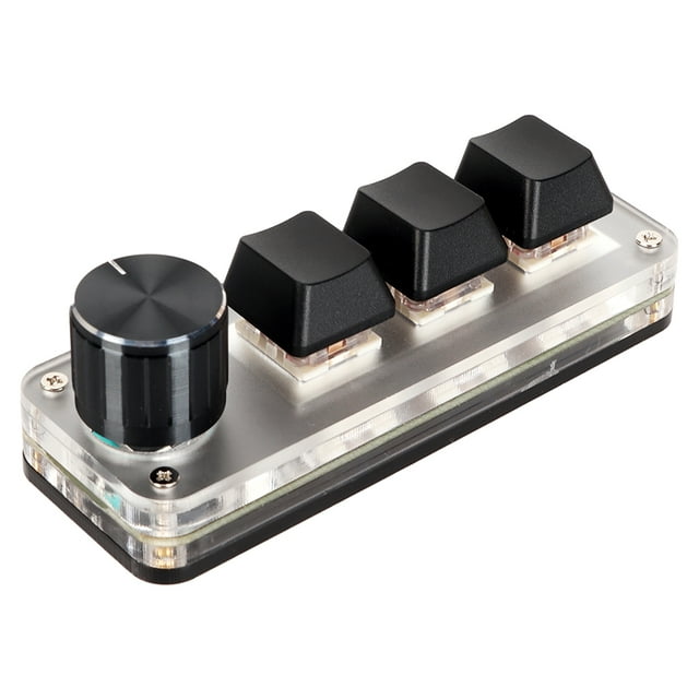 Red Switch Custom Knob Macro Keyboard Ergonomic USB Mini Keypad for Desktop PC Office Work