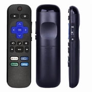 2pcs Universal Remote Controller for All Roku Smart TVs, Compatible with Hisense, Onn, Philips, Proscan, Roku Plus/Pro/Select Series, Sharp, TCL, Westinghouse Roku TV Models (Not for Roku Stick/Box)