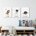 thumbnail image 4 of Dino Outer Space Decor: Astronaut Space Wall Art for Kids Bedroom, Toddler Room, Playroom, 4 of 6