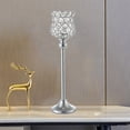 thumbnail image 3 of Candelabros de cristal Soledad Porta vela 38cm, 3 of 8