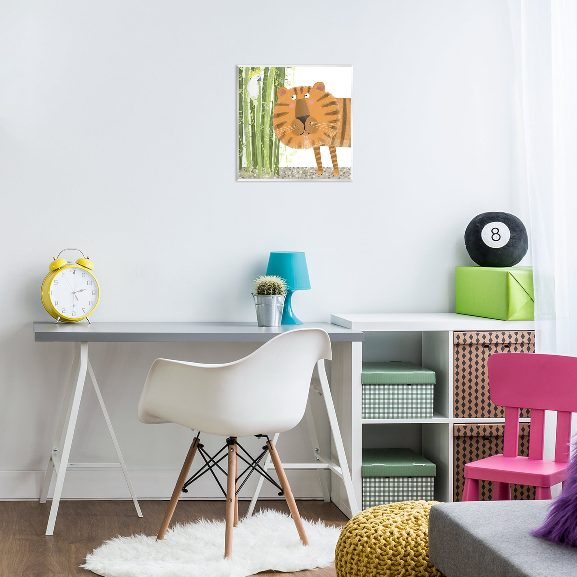 Stupell Industries Bamboo Trees & Tiger Wall Plaque Art, design by Carla Daly