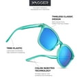 thumbnail image 6 of Square Polarized Mirrored Sunglasses for Women Colorful 80's Anti-Glare TR90 Frame UV Protection Sun Glasses, 6 of 7