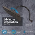 thumbnail image 4 of SparkPod 12" Rainfall Shower Head - Wall/Ceiling Mount - High Pressure, Anti-Clog, Easy Install (Oil-Rubbed Bronze), 4 of 6