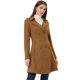 thumbnail image 2 of Abrigo Largo Elegante de Invierno con Solapa y Doble Botonadura para Mujer marrón XS, 2 of 5