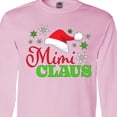 thumbnail image 4 of Inktastic Mimi Claus with Christmas Santa Hat and Snowflakes Long Sleeve T-Shirt, 4 of 5