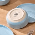 thumbnail image 4 of Famiware Constellation 12 Pieces Dinnerware Stoneware Sets, Ice Blue, 4 of 4