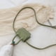 thumbnail image 3 of Mini Bolso de hombro a la moda, bandolera de cuero para mujer, Bolso decorativo (verde), 3 of 7