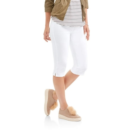 women's pull on stretch capris