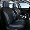 thumbnail image 2 of Coverado Car Seat Covers Full Set, Luxury Faux Leather Seat Protectors, Universal Fit for Cars, SUVs, Trucks-Black&Blue, 2 of 8