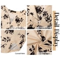 thumbnail image 5 of Fantaslook 3/4 Sleeve Plus Size Tops for Women Henley Neck Button Blouses Dressy Floral Tunic Work Shirts L-5XL, 5 of 9