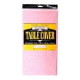 Light Pink Plastic Table Covers 12 Pieces Rectangle 54" x 108" Fat Toad