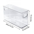 thumbnail image 1 of Stackable Plastic Food Storage Bins - Refrigerator Organizer With Handles For Pantry  Fridge  Freezer  Kitchen  Countertops  Cabinets - Clear Can Organizer, 1 of 6