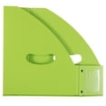 thumbnail image 2 of JAM Paper Plastic Magazine File Holder, 4 x 10 1/2 x 12, Lime Green, Sold Individually, 2 of 3