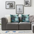 thumbnail image 2 of nygtbtfer Throw Pillow Covers Polyester Pillow Case,Fashionable Decorative Square Pillowcases Covers for Couch Sofa Bed,Living Room Sofa,,(2 pcs),Abstract Grey and Blue White, 2 of 7