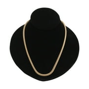 SSWBasics Black Velvet Necklace Bust - Case of 10 Sleek Velvet Necklace Display Stand - Professional Soft Velvet Necklace Stand Display for Jewelry Presentation and Organization