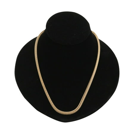 SSWBasics Black Velvet Necklace Bust - Case of 10 Sleek Velvet Necklace Display Stand - Professional Soft Velvet Necklace Stand Display for Jewelry Presentation and Organization