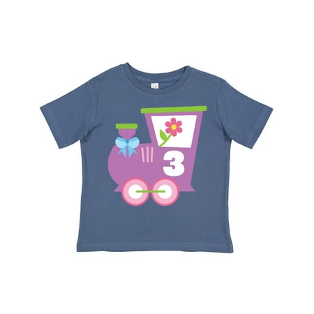 

Inktastic 3rd Birthday Train 3 Year Old Girl Boys or Girls Toddler T-Shirt