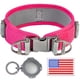 thumbnail image 1 of Collar para perros ADITYNA Durable AirTag de 5 cm para perros medianos, color rosa, 1 of 7