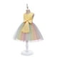 thumbnail image 4 of Vestido Para Niñas, Ropa Para Niñas Pequeñas, Hilo De Red De Color Para Niños Pequeños, Lazo, Fiesta De Cumpleaños, Vestido De Flores, Vestidos Para Niños, Amarillo Odeerbi  LM103-8659, 4 of 9