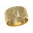 thumbnail image 4 of 14k solid yellow gold 8mm custom made Hawaiian honu turtle personalized ring size 8.5, 4 of 5