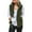 Army Green, variant on BOOMILK Fleece Vest Women Solid Color Fashion Casual Sleeveless Pocket Zipper Coat Army Green