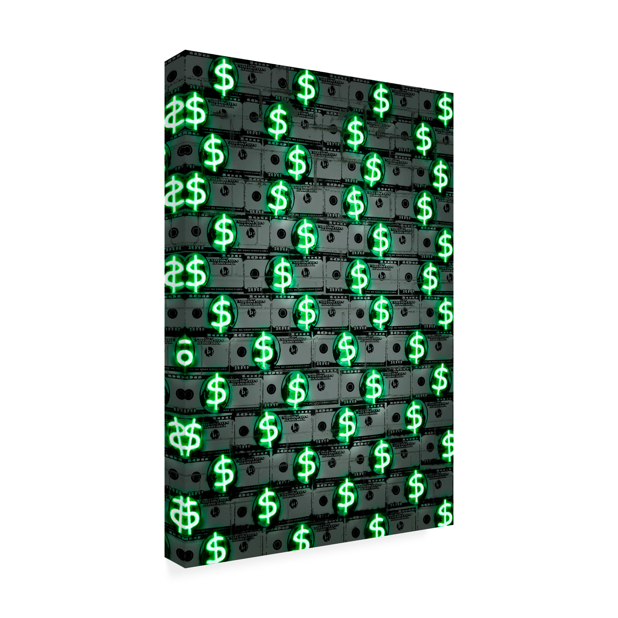 Trademark Fine Art 'Money money money' Canvas Art by Octavian Mielu