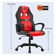 thumbnail image 2 of BestOffice Office Chair PC Gaming Chair Cheap Desk Chair Ergonomic PU Leather Executive Computer Chair Lumbar Support for Home Office，D3, 2 of 7