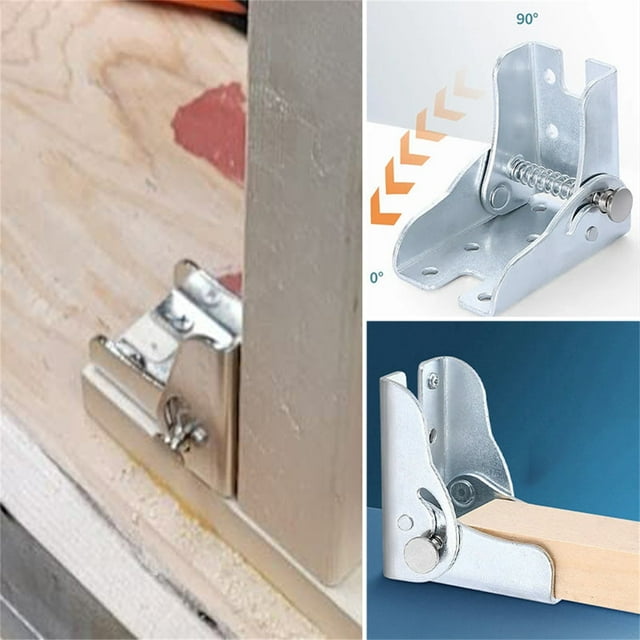 Vaidha Foldable Table Leg Hinge 90 Degree Self-locking Foldable Invisible Bed Leg Connection Bracket