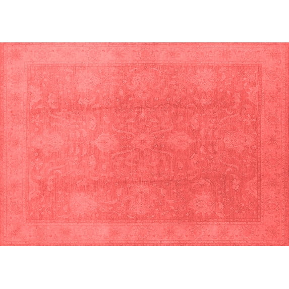 Ahgly Company Indoor Rectangle Oriental Red Industrial Area Rugs, 2' x 3'