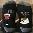 thumbnail image 2 of WREESH Unisex Christmas Stockings Long Socks Running Socks Winter Cotton Socks For Men And Mid Tube Socks Ins Fashion Colored Breathable Socks Black, 2 of 4