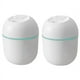 thumbnail image 1 of 2X Humidificador de Aire USB Pequeño 220Ml Mini Difusor de Niebla Fría Portátil para Dormitorio Escritorio de Oficina Viaje en Coche Atomizador de Aroma, Blanco, 1 of 5
